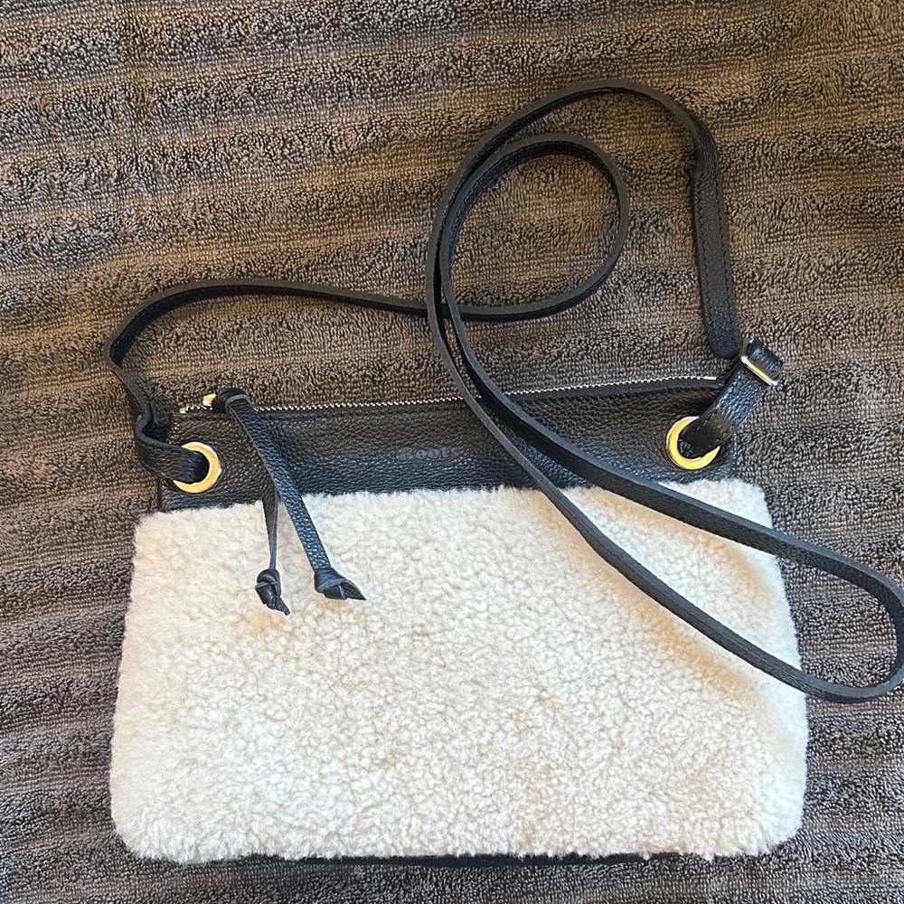 Roots Edie Shearling Crossbody